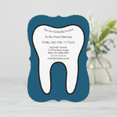 Symbolische Tooth Dentist Orthodontist Kaart (Staand voorkant)