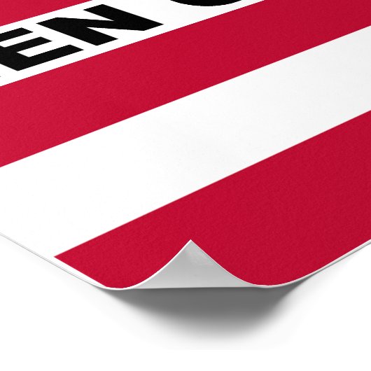 Symbolische vlag van Bikini Atoll Marshall Islande Poster (Hoek)