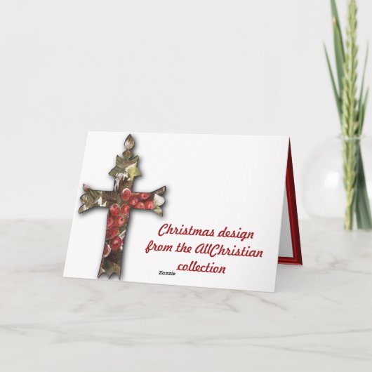 Symboliseert St. Lucas, schrijver van het evangeli Feestdagen Kaart (Achterkant)