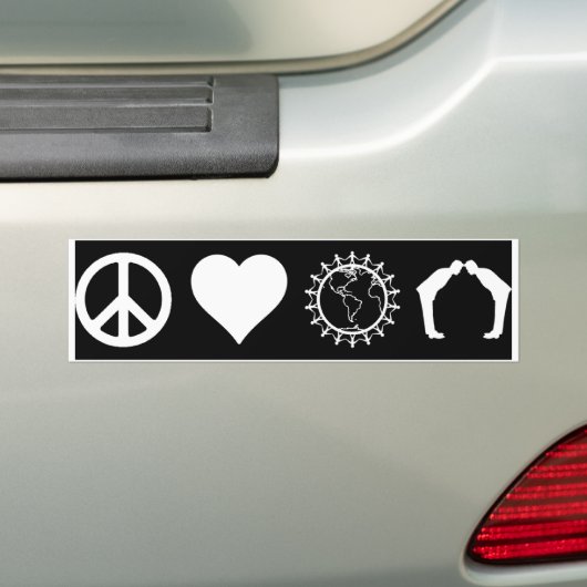 Symbologie van PLUR (Donker) (Bumpersticker) Bumpersticker (Op auto)