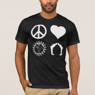 Symbologie van PLUR (donker Shirt) T-shirt