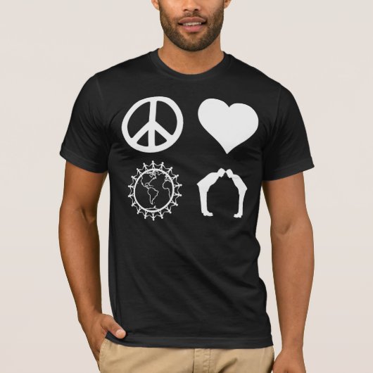 Symbologie van PLUR (donker Shirt) T-shirt (Voorkant)