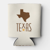 Symbols of Texas, State of Texas, brown Blikjeskoeler (Voorkant)
