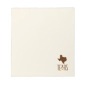 Symbols of Texas, State of Texas, brown Notitieblok (Voorkant)