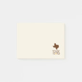 Symbols of Texas, State of Texas, brown Post-it® Notes (Voorkant)