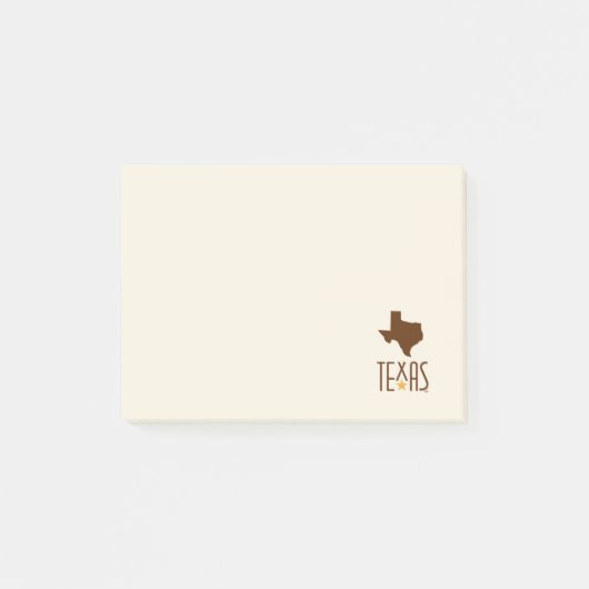 Symbols of Texas, State of Texas, brown Post-it® Notes (Voorkant)