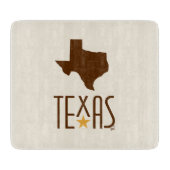 Symbols of Texas, State of Texas, brown Snijplank (Voorkant)