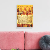 Symbolum nicaenum graecum canvas afdruk (Insitu (Woonkamer))