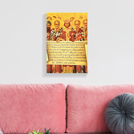 Symbolum nicaenum graecum canvas afdruk (Insitu (Woonkamer))