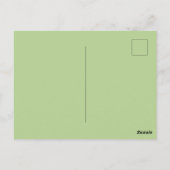 Symbool 2024 Nieuwjaar, groene houten draak Briefkaart (Achterkant)