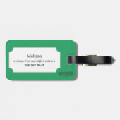 Symbool: 4-H Club Bagagelabel (Achterkant horizontaal)