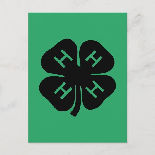 Symbool: 4-H Club Briefkaart (Voorkant)