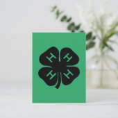Symbool: 4-H Club Briefkaart (Staand voorkant)