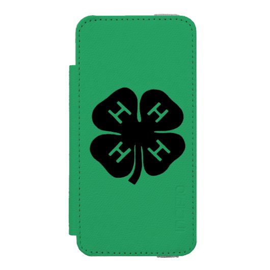 Symbool: 4-H Club Incipio iPhone Portemonnee Hoesje (Voorkant Agenda)