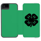 Symbool: 4-H Club Incipio iPhone Portemonnee Hoesje (Agenda Open)