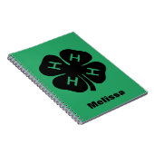 Symbool: 4-H Club Notitieboek (Rechterzijde)