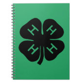 Symbool: 4-H Club Notitieboek (Voorkant)