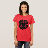 Symbool: 4-H Club T-shirt (Voorkant volledig)
