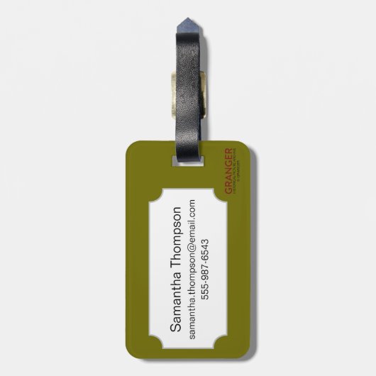 Symbool: Alles bij elkaar Bagagelabel (Achterkant verticaal)