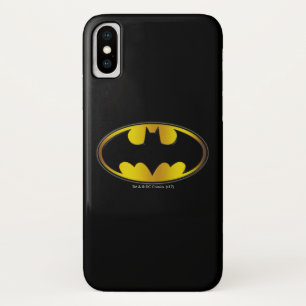 Symbool Batman  Ovaal gradiënt Logo iPhone X Hoesje