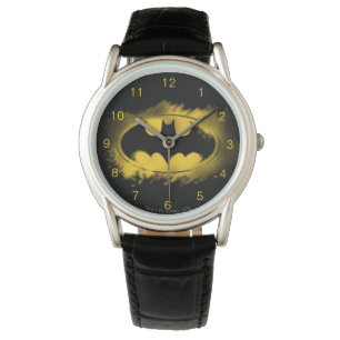 Symbool Batman  Zwarte en gele Logo Horloge