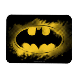 Symbool Batman  Zwarte en gele Logo Magneet