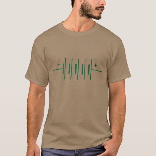 Symbool Batterijen T-shirt (Voorkant)