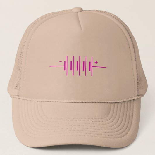 Symbool Batterijen Trucker Pet (Voorkant)
