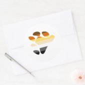 Symbool beer ronde sticker (Envelop)