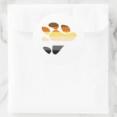 Symbool beer ronde sticker (Tas)