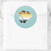 Symbool beer ronde sticker (Tas)