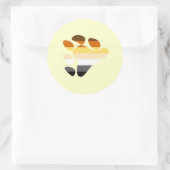 Symbool beer ronde sticker (Tas)