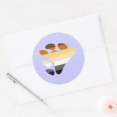 Symbool beer ronde sticker (Envelop)