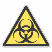 Symbool Bio Hazard Sticker (Voorkant)
