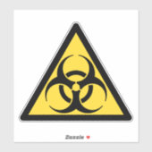 Symbool Bio Hazard Sticker (Vel)