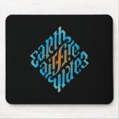 Symbool blauw lichtminati muismat (Voorkant)