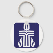 symbool-blauwwit sleutelhanger (Voorkant)