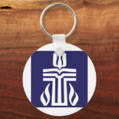 symbool-blauwwit sleutelhanger (Voorkant)