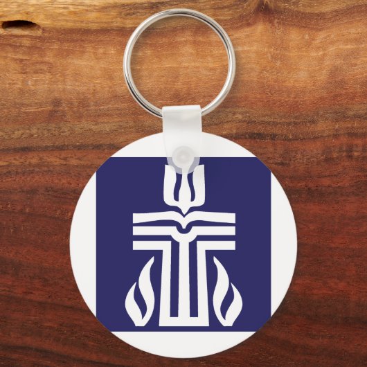 symbool-blauwwit sleutelhanger (Voorkant)