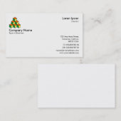 Symbool blokkeert/Logo - wit Visitekaartje (Voorkant / Achterkant)