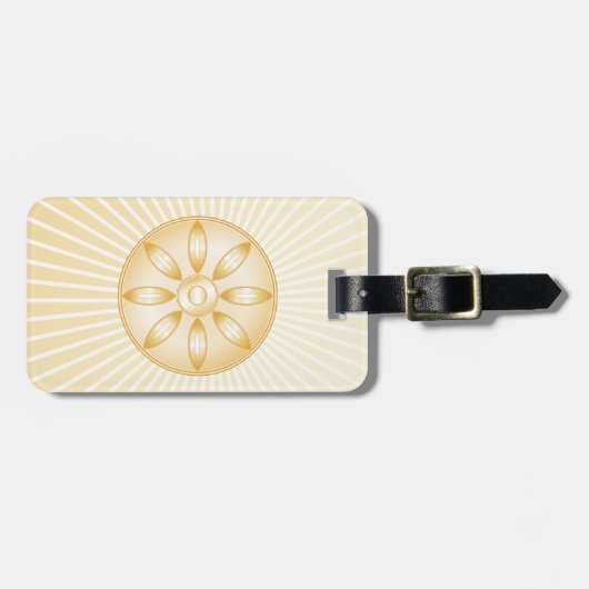 symbool boeddhisme bagagelabel (Voorkant horizontaal)