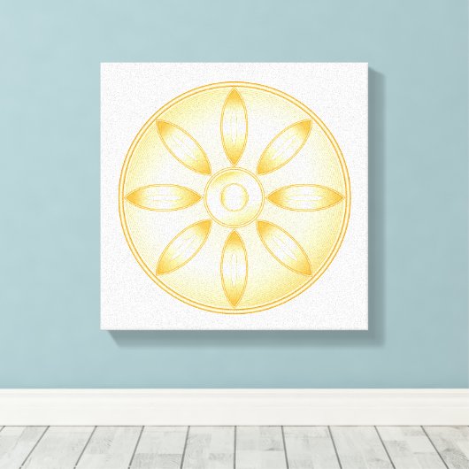 symbool boeddhisme canvas afdruk (Insitu (Houten vloer))