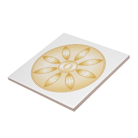 symbool boeddhisme tegeltje (Zijkant)