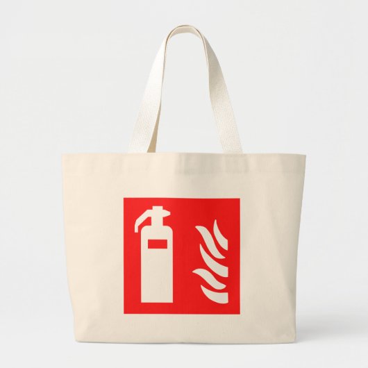 Symbool brandblusapparaat grote tote bag (Voorkant)