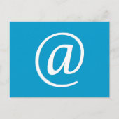 @ Symbool Briefkaart - blauw (Voorkant)