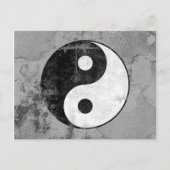 Symbool-Briefkaart met verdringing Yin Yang Briefkaart (Voorkant)