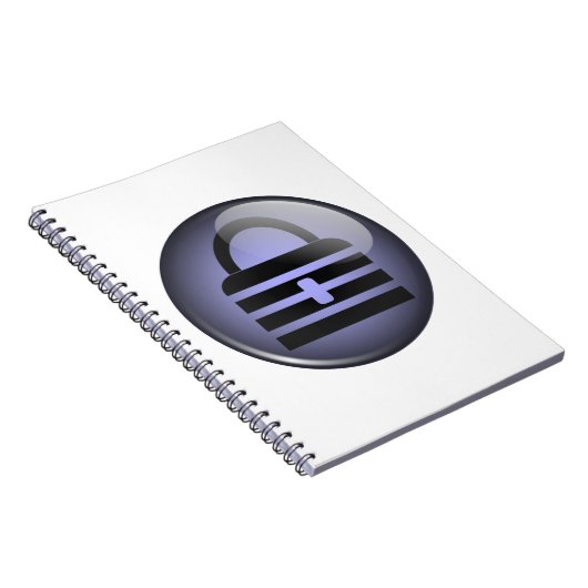 Symbool Button Keypass Notitieboek (Rechterzijde)