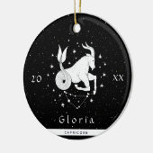 Symbool Capricorn Zodiac Sign Horoscope Keramisch Ornament (Links)