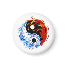 Symbool cartoon tattoo: watervuur Yin Yang