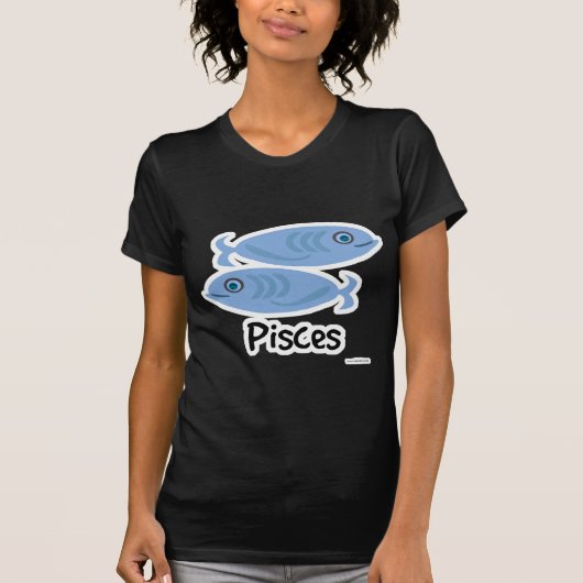 Symbool Cartoon van het Symbool Pisces Cute Fish A T-shirt (Voorkant)